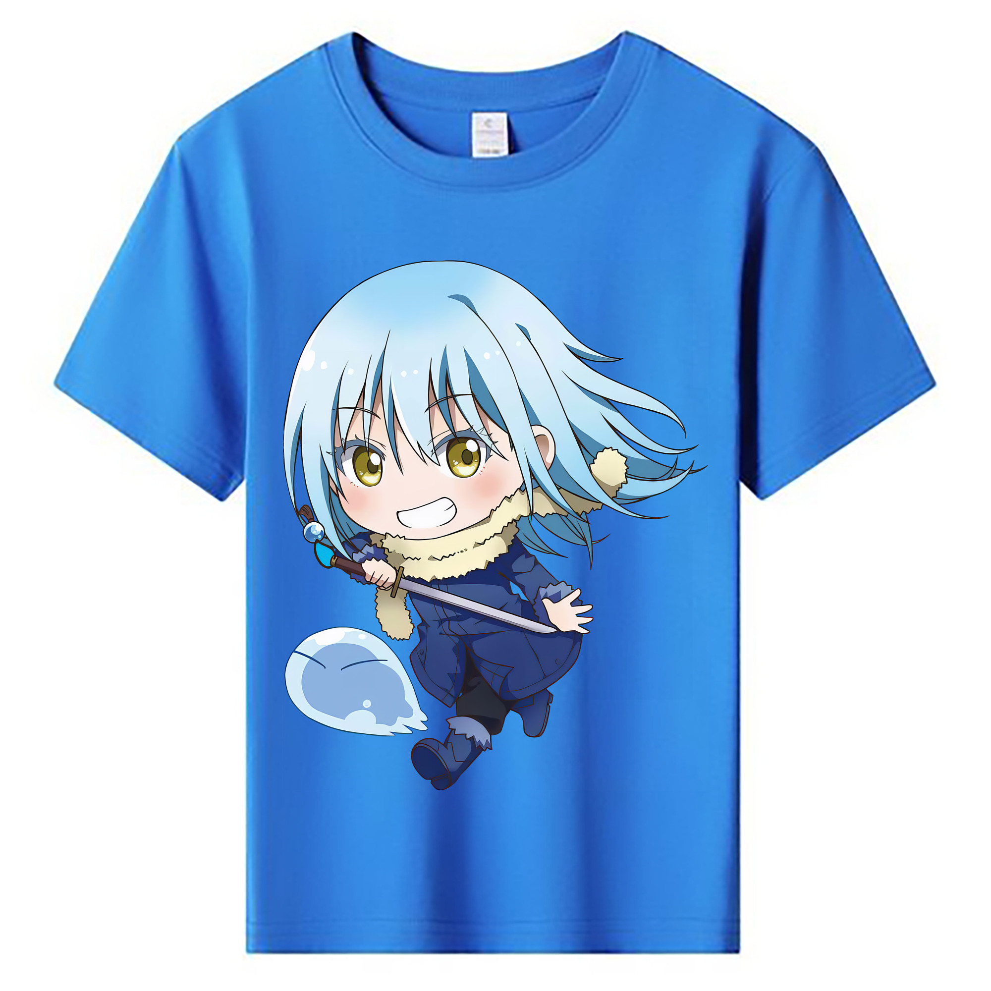 （画像用） 転スラ Regarding Reincarnated to Slime 綿100％キッズTシャツ（フロントプリント）